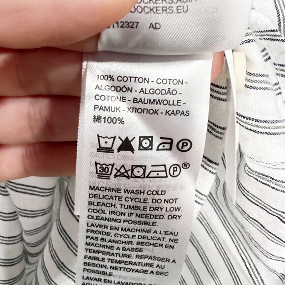 Dockers Regular Fit Washed Poplin Shirt Long Sleeve Button Down NWT - Picture 7 of 7